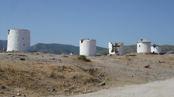 Bodrum, windmills, Aug 2011, by Aaron Lee